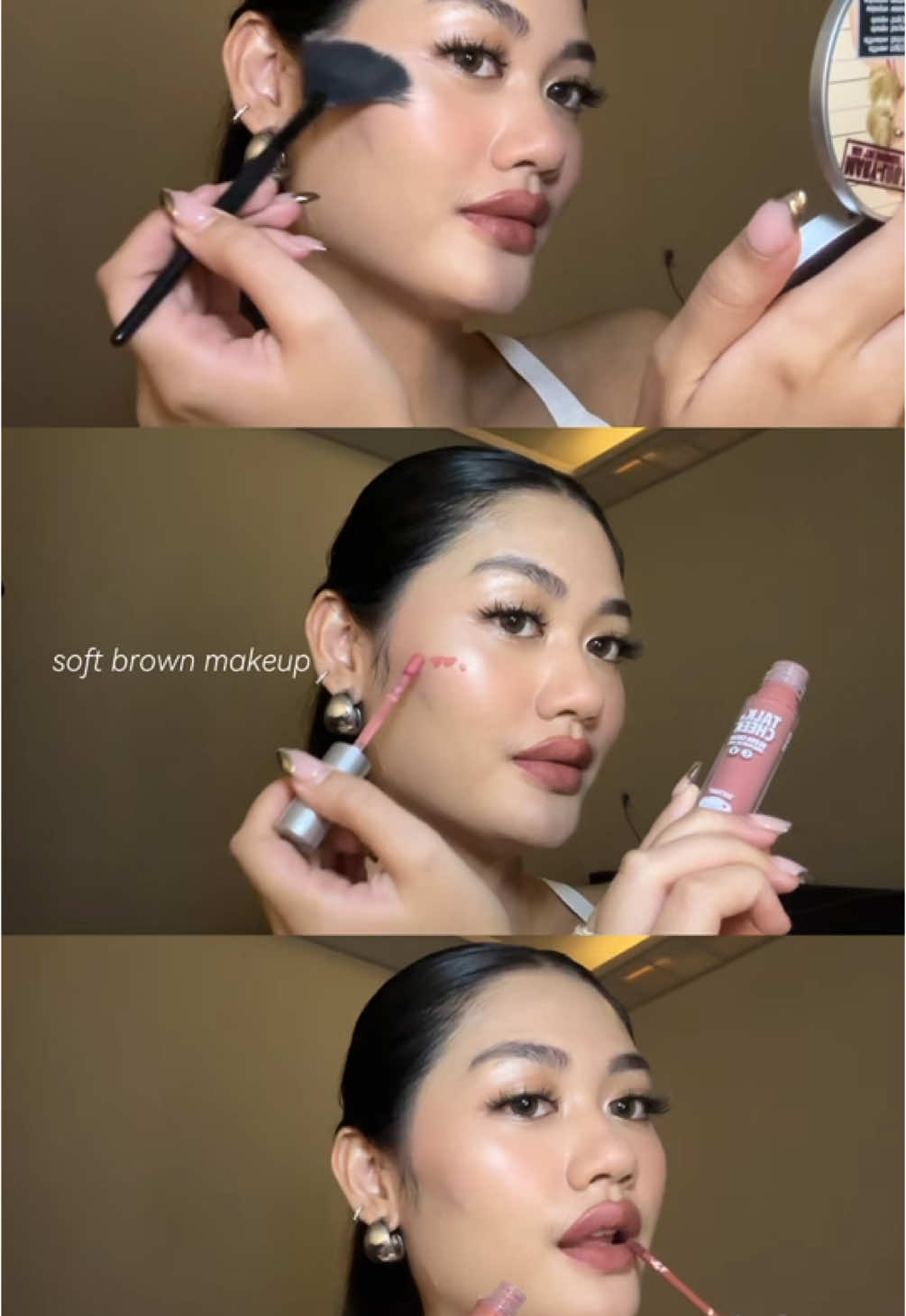 Soft brown makeup 🤎🍂💫 @theBalm Indonesia @theBalm   #makeuptutorial #makeuphacks #softbrownmakeup #thebalm #thebalmid #zaloraindonesia 