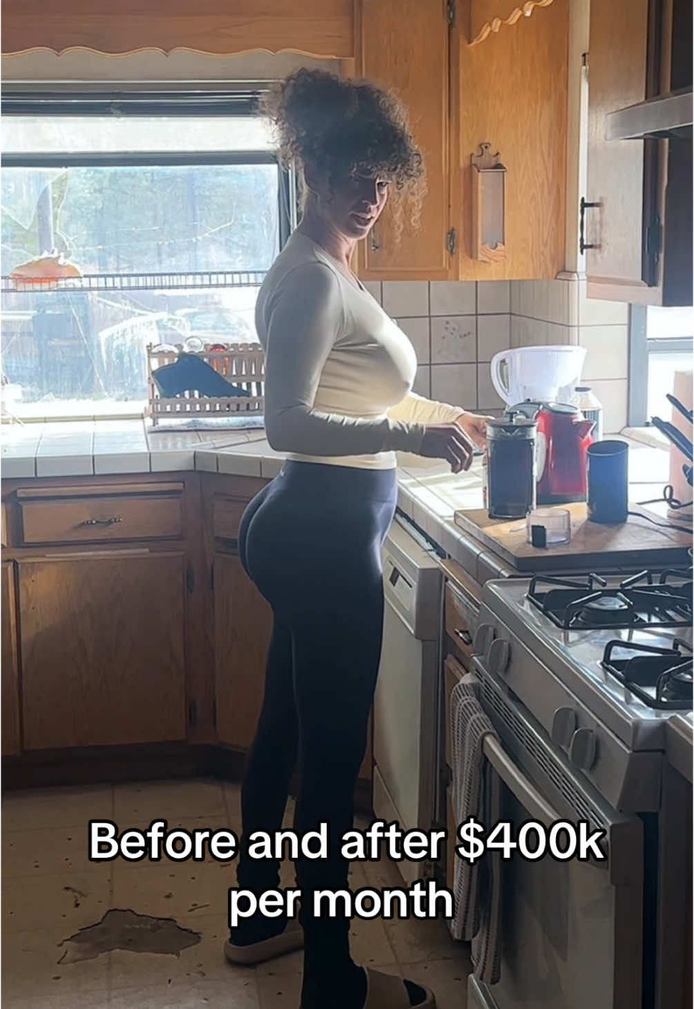 Before and after $400k per month 