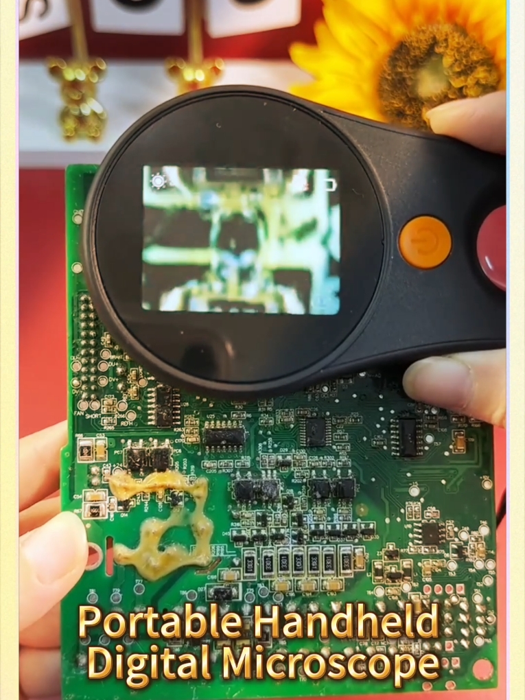 Portable Handheld Digital Microscope#ad #fyp #Gifts#digitalmicroscope #digitalmicroscope1080p #electronicmagnifier 