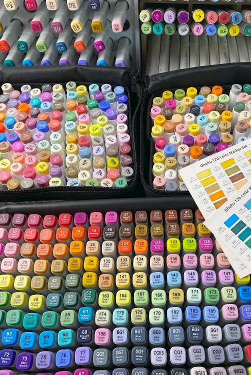 Unbox new color markers set 🎉🎉🎉 I’ve been waiting a few days to receive my new color set from Touch. This is 204 color marker set 🌟 So excited to use them! #unboxing #unboxingvideo #asmr #coloring #alcoholmarker #touch #touchmarkers 