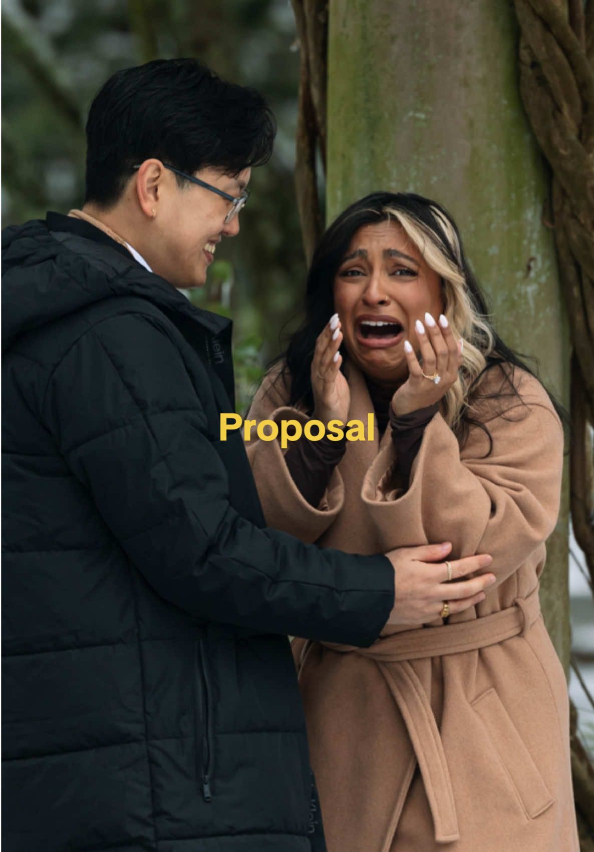 what can I say? I’m very theatrical — thank you for capturing love so well @shelby cece 📸 #proposal #reaction 