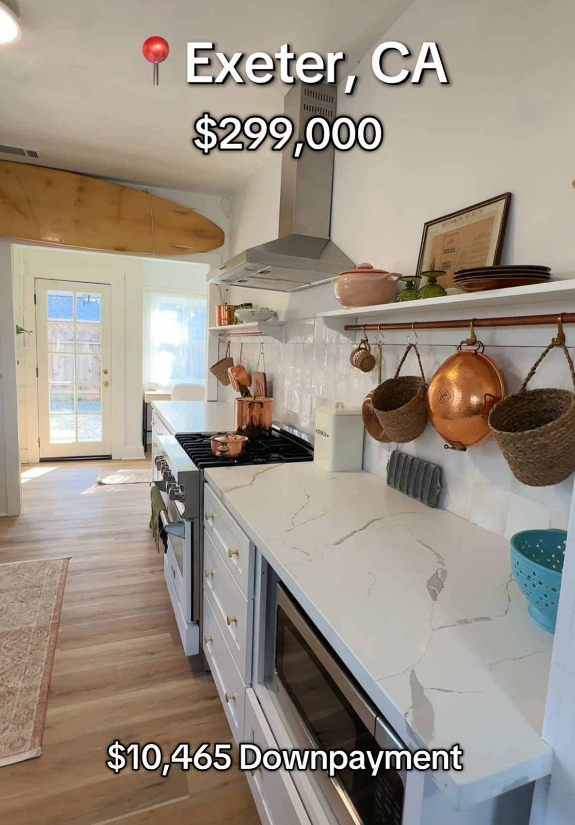 The only D your girl wants for Valentine's Day is the Deed to this gorgeous home in Exeter, California! 📍🏠🩷 Beautifully renovated 2 bedroom 1 bath. 10-minute walk to downtown. Walking distance to Exeter Union High School, Exeter Community Day and Exeter Branch Public Library. New landscaping was installed to add charm and curb appeal. Minimal upkeep and drought-resistant landscaping on a drip irrigation system. The kitchen is charming, featuring California Calcutta quartz countertops, a large modern farm sink, ample storage in cabinets, and signature appliances, making it perfect for entertaining.  The bathroom has been tastefully done, with a Mediterranean-inspired spa-like atmosphere perfect for enjoying at the end of a long day. Outdoor space boasts a pergola with dining patio furniture as well as a fire pit for maximum enjoyment from the space.  Don't miss the opportunity to make this property your own-schedule a showing today! 🏠📍  *Downpayment is FHA scenario* Hablamos Español 🇲🇽  Call or text for more information: (559)293-9370 (559)202-7065 DRE #02218897 Downtown Realty LA: Pedro Gonzalez (559)542-8967 Keller Williams Realty Tulare County #realestate #559 #centralvalley #Home #realtor #california #homesweethome #exeter #california #tularecounty #visalia #visaliacalifornia #tulare #latina #farmersville #kerncounty #bakersfield #bakersfieldrealtor #porterville #downpayment #firsttimehomebuyer #downpaymentassistance #fha #loan 