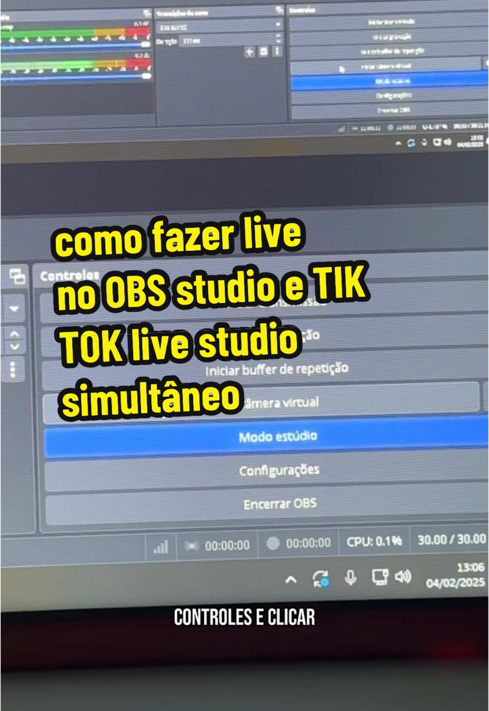 dicas OBS studio (como espelhar a tela do OBS no tik tok live studio) #obs #obsstudio #live #dicas #dicasdelive 