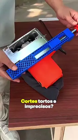 Guia de Corte Rápido para serra circular - Braçadeira Ajustável 👷⚒️🪚#engenharia 