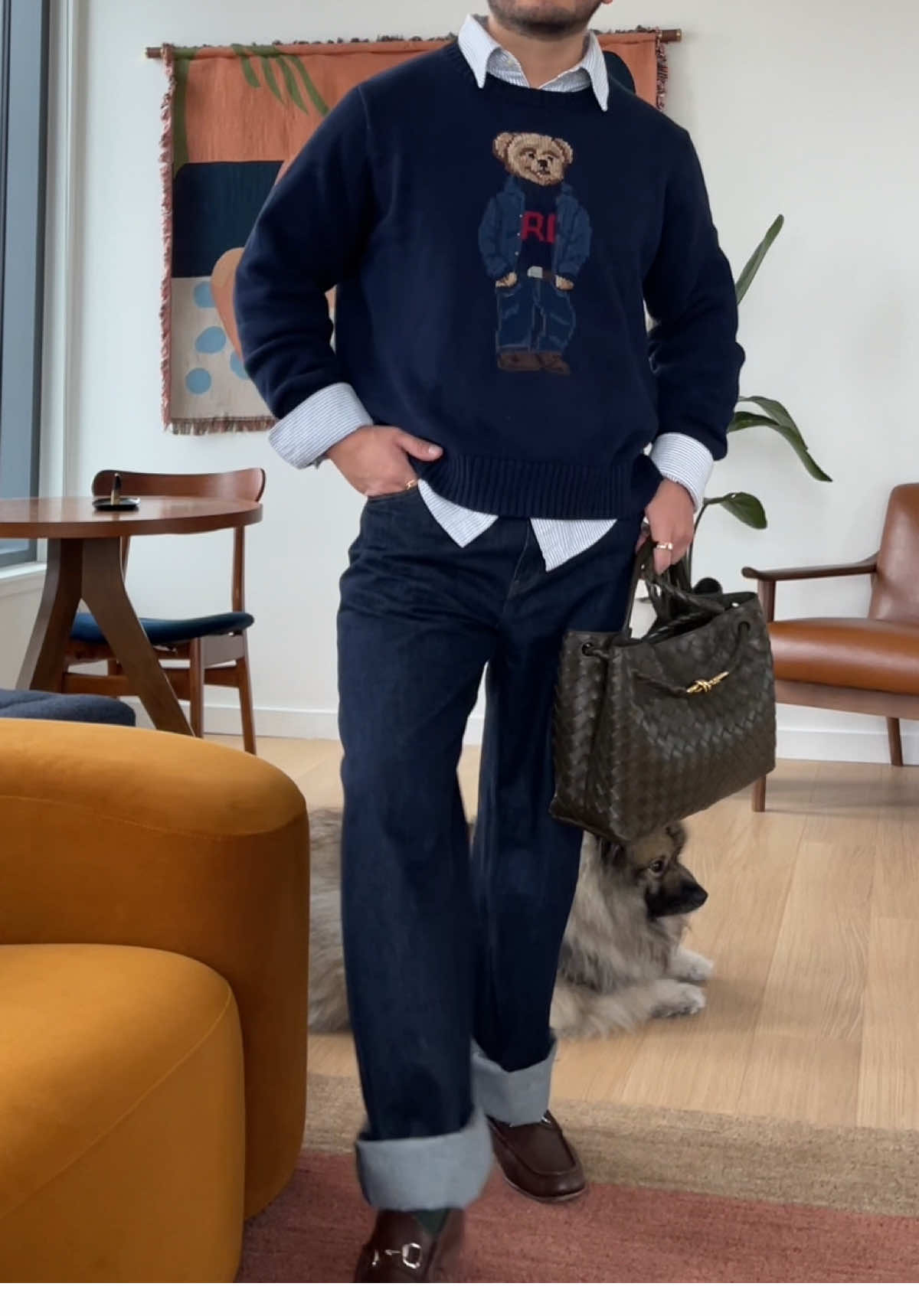 RL bear is my style icon ☻ #bottegaveneta #andiamo #mensstyle #mensfashion  #workoutfit #ralphlauren #dallascontentcreator #poloralphlauren #polobear