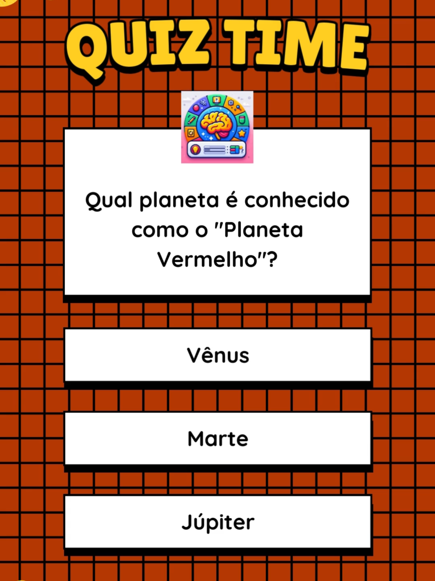 #quizzes#quizchallenge#quiz.................................... ...................................................................... Marte é o quarto planeta a partir do Sol e é conhecido como o 