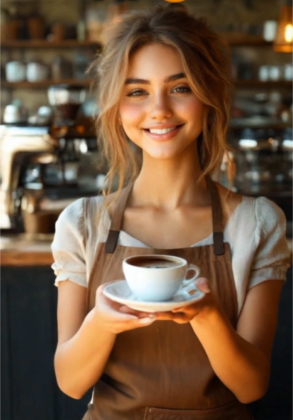 Coffee girl ☕️ #beauty #coffee #ai