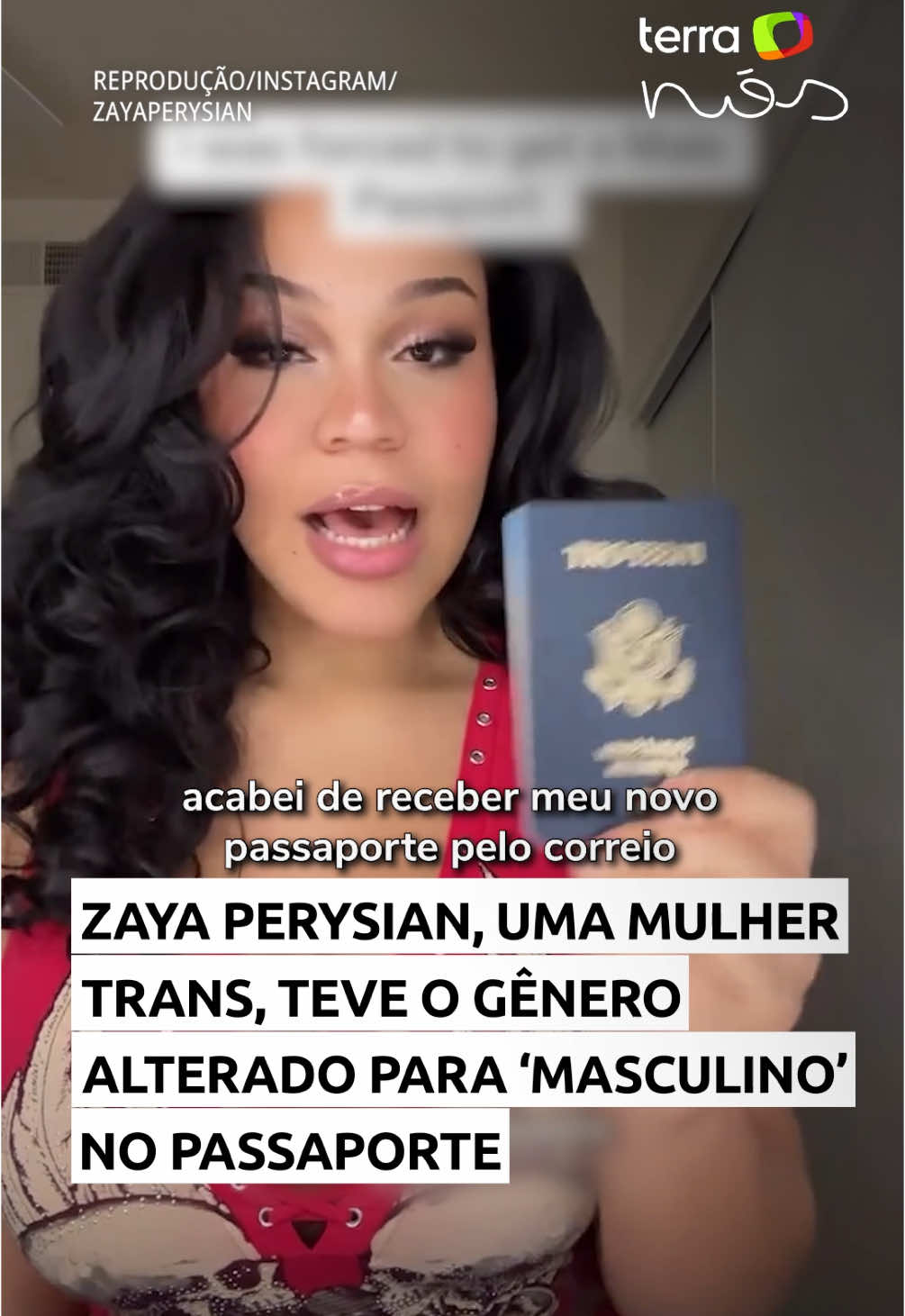 Zaya Perysian desabafou após receber seu passaporte com o gênero alterado para masculino.  A influenciadora, que é trans, pediu o documento e se surpreendeu ao recebê-lo com o sexo biológico, mesmo tendo retificado o nome, gênero e outros documentos. #TerraNos #ZayaPerysian #Trans #MulherTrans #LGBTQIA #Passaporte #Documentos #Retificação #Transição #TiKTokMeFezAssistir