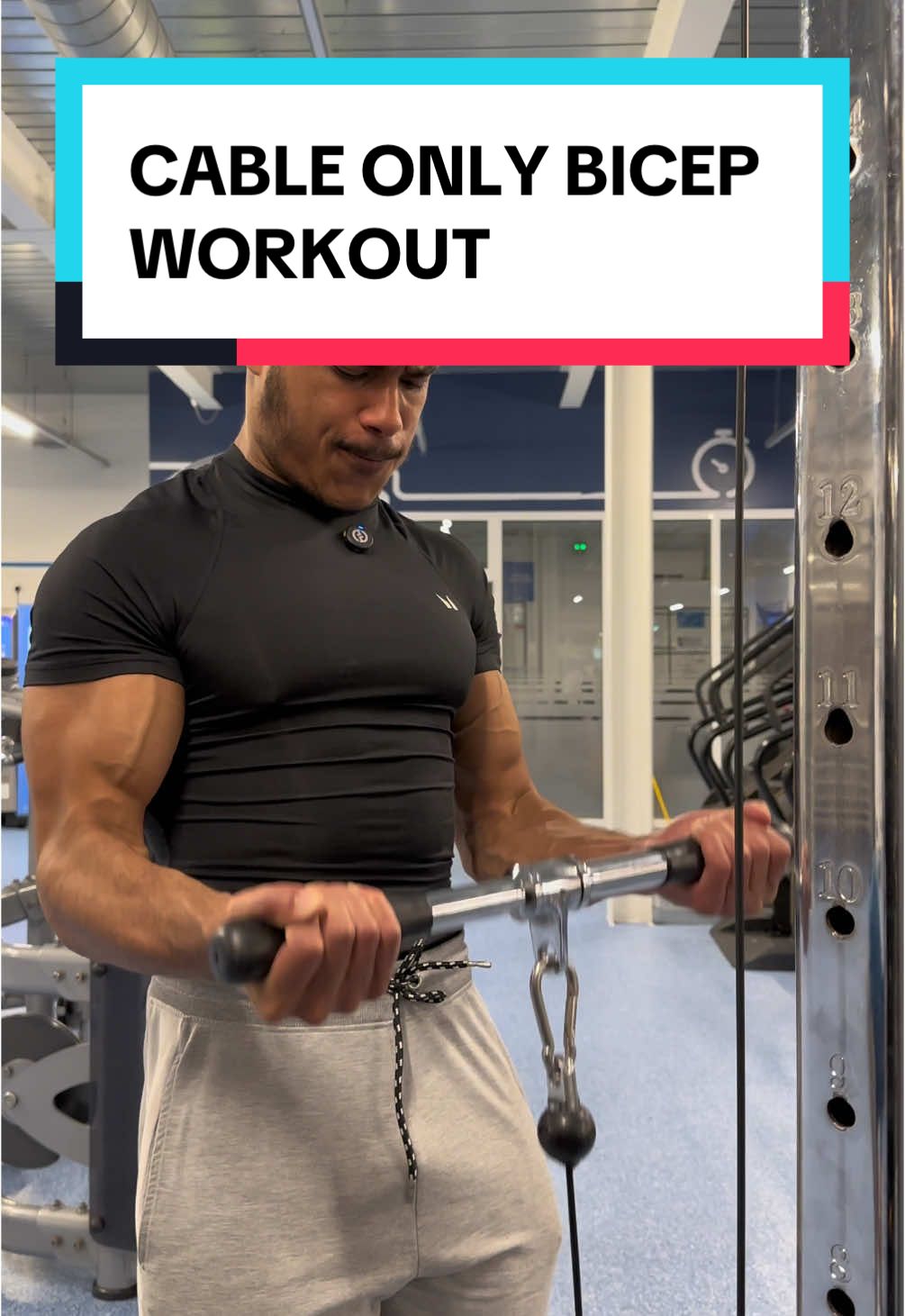 The perfect cable only bicep workout #biceps #bicepworkouts 