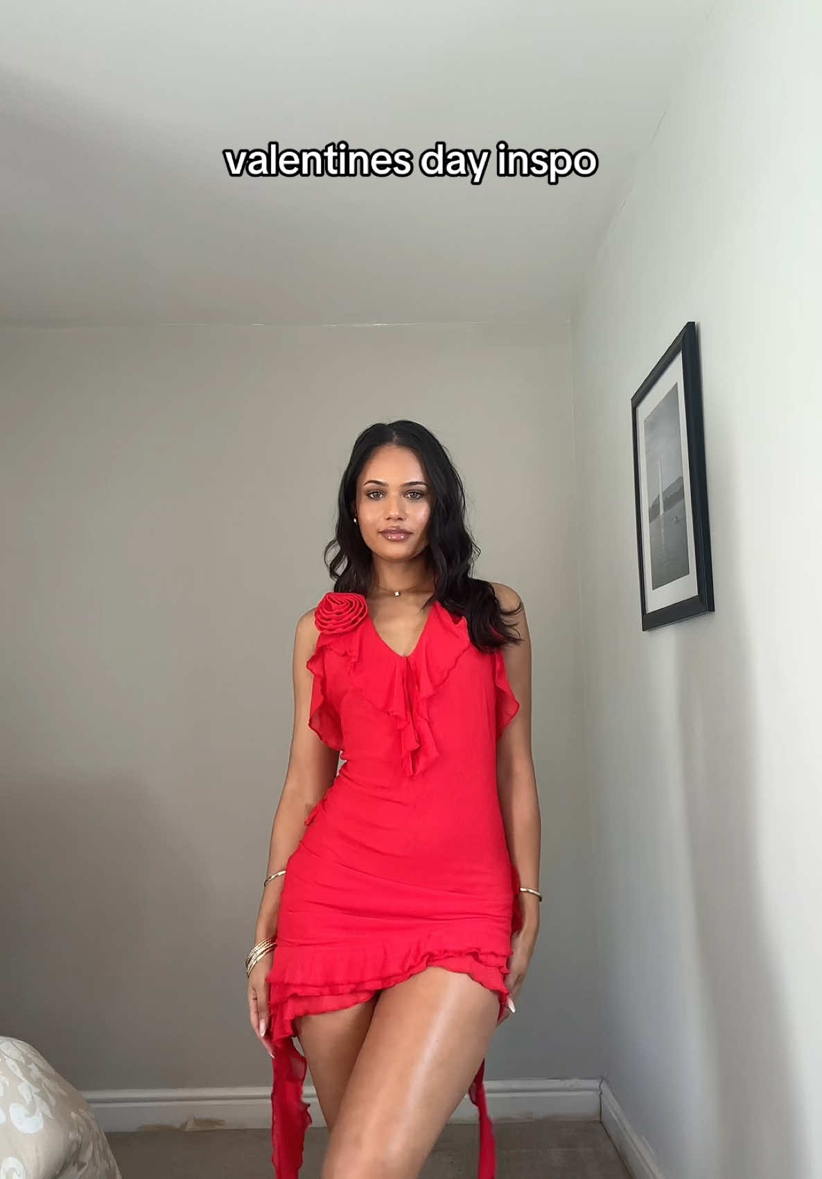 got a cute date on Valentine’s Day? ❤️ @FashionNova  🔎 - Slumber Party Satin PJ Robe Set - Blush 🔎 - Paris Life Mesh Mini Dress - Red