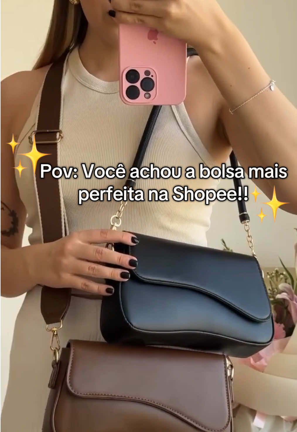 Bolsa Luxo Shopee ✨🧡 #achadinhos #achadinhosshopee #comprinhas 