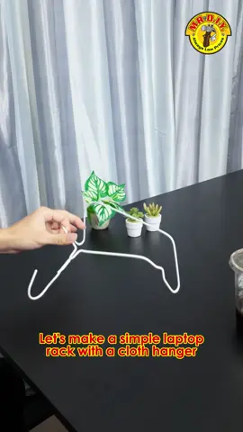 Ada hanger lebih? 👀 Jangan biar tersidai je—guna buat DIY laptop rack! 💻✨ Senang, jimat, dan laptop pun tak panas. Try sekarang!  #MRDIY #AlwaysLowPrices #AlwaysTheSmarterChoice #Lifehacks