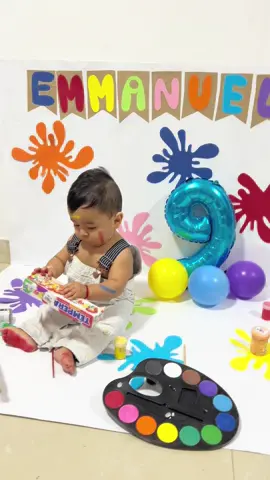 9 meses mi bebé #bebepintor #amandotecadadiamas💞😍 