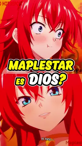 Maplestar es Dios? #anime #animelatino #highschooldxd #otaku 