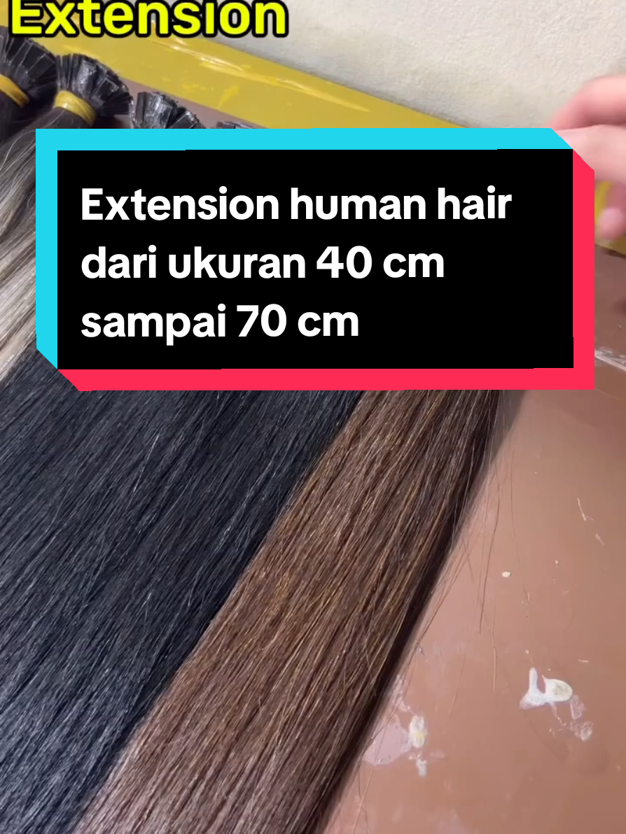 rambut sambung panjang hitam coklat ukuran dari 55 cm sampai 70 cm #fypage  #rambutsambung  #rambutextension  #rambutsambung  #rambutcantiklebat 