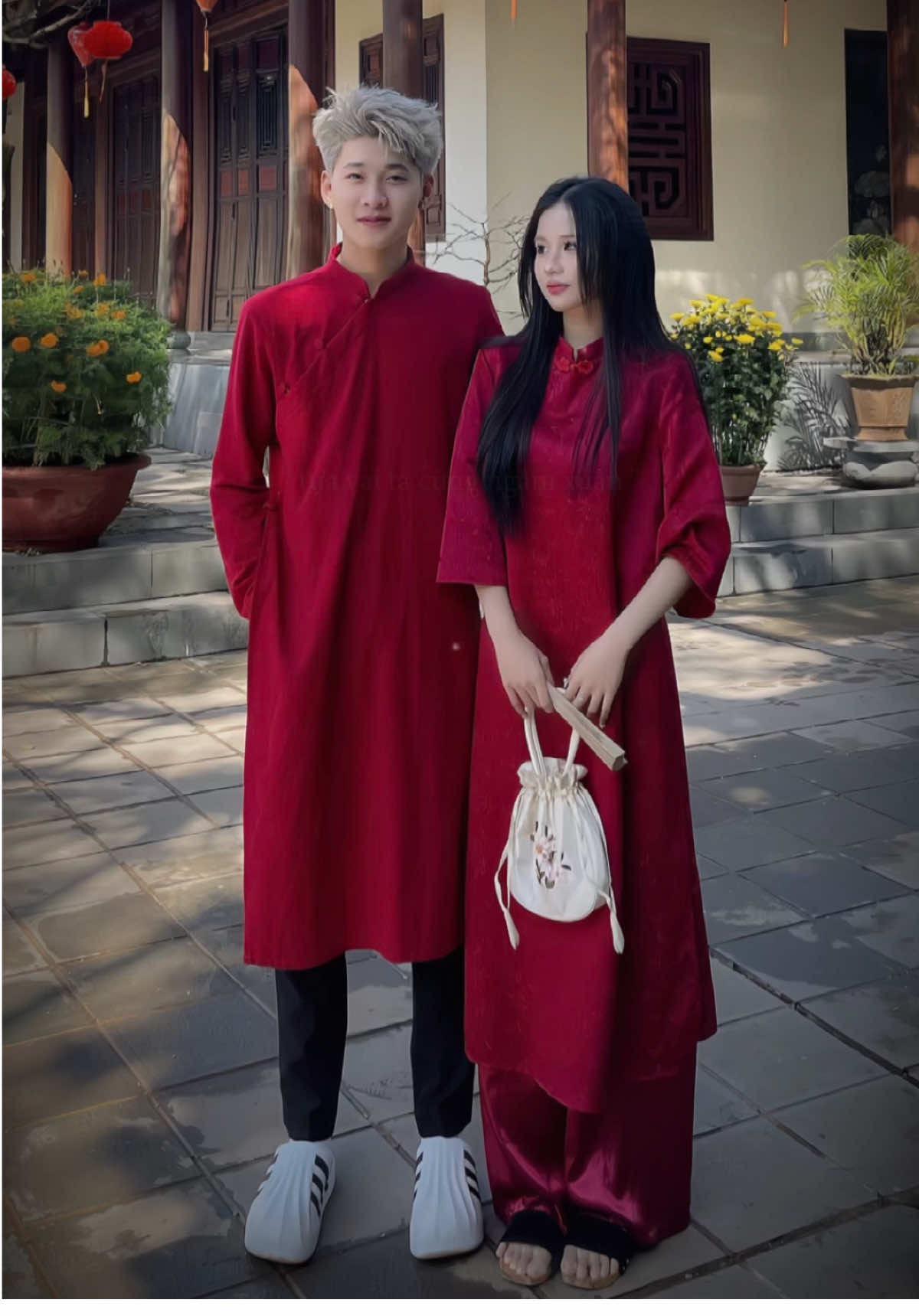 Mùa xuân thứ 2 bên cạnh nhau 🧧💖 #couple #loveyou #aodai #tet2025 #zonxne 
