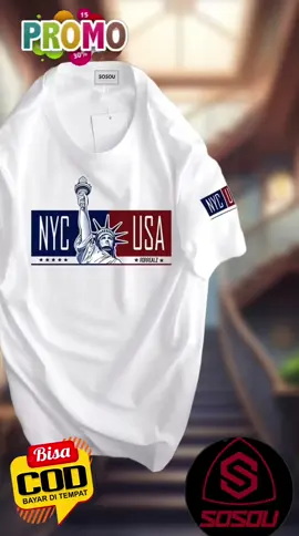 SOSOU Kaos Logo NYC USA | Kaos