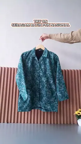 try on baju PKK yang lagi banyak dicari #bajupkk #seragampkk #bajubatikpkk #bajupkkhijautosca #bajupkknasional #batikpkk #fyp #fypage #viraltiktok 