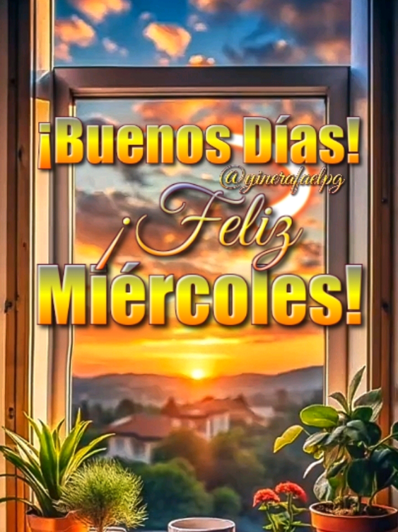Buenos días! Feliz Miércoles! #frases #bonitas #parati #dios #bendiciones #buenosdias #fyp #buenosdias #padrecelestial #señorjesus #padrecelestial 
