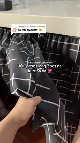 Replying to @Cruz karen totoo yan! Maganda yung tela nya! 💯🥰#kylscruz #fyp #lababocurtain #kurtina 