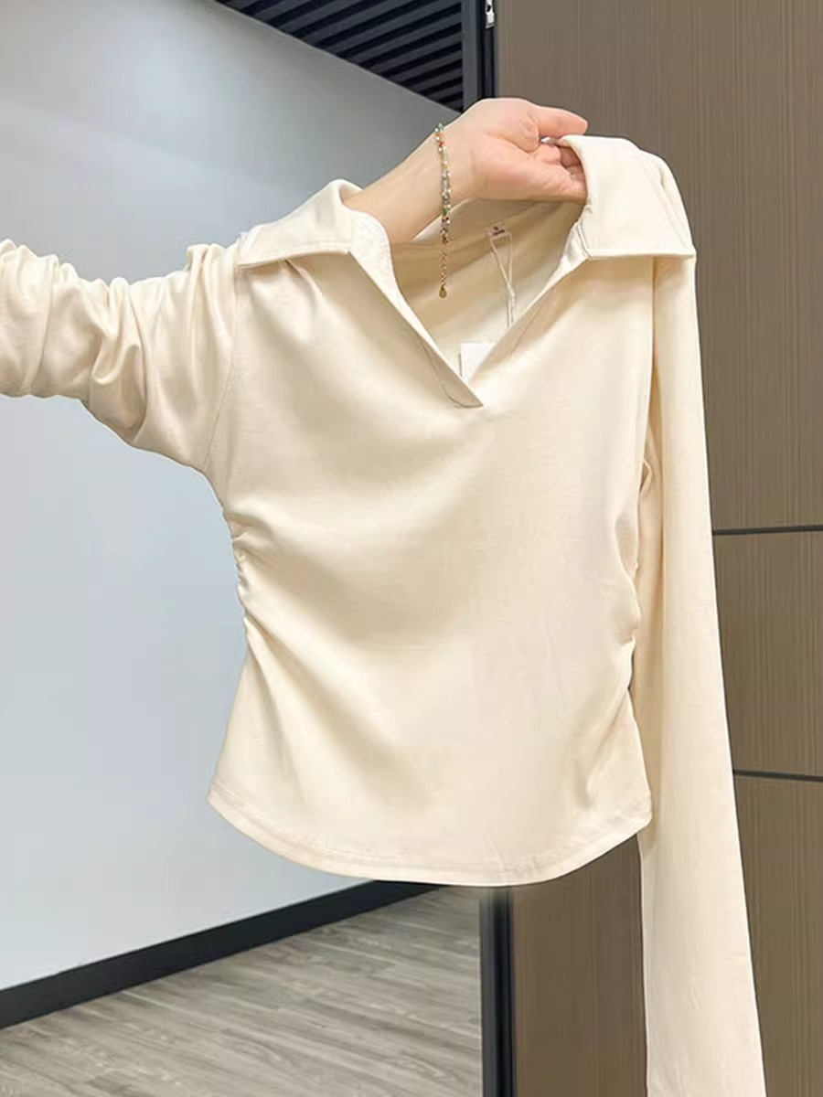 📷 Kaos Kerah Polo Aprikot Gaya Korea 💞✨😍 #fyp #fypage #kaoswanita #atasanwanita #koreanstyle #kaospolos #outfit #tshirt #kaosslimfit #Kaos Polo Nevada Wanita