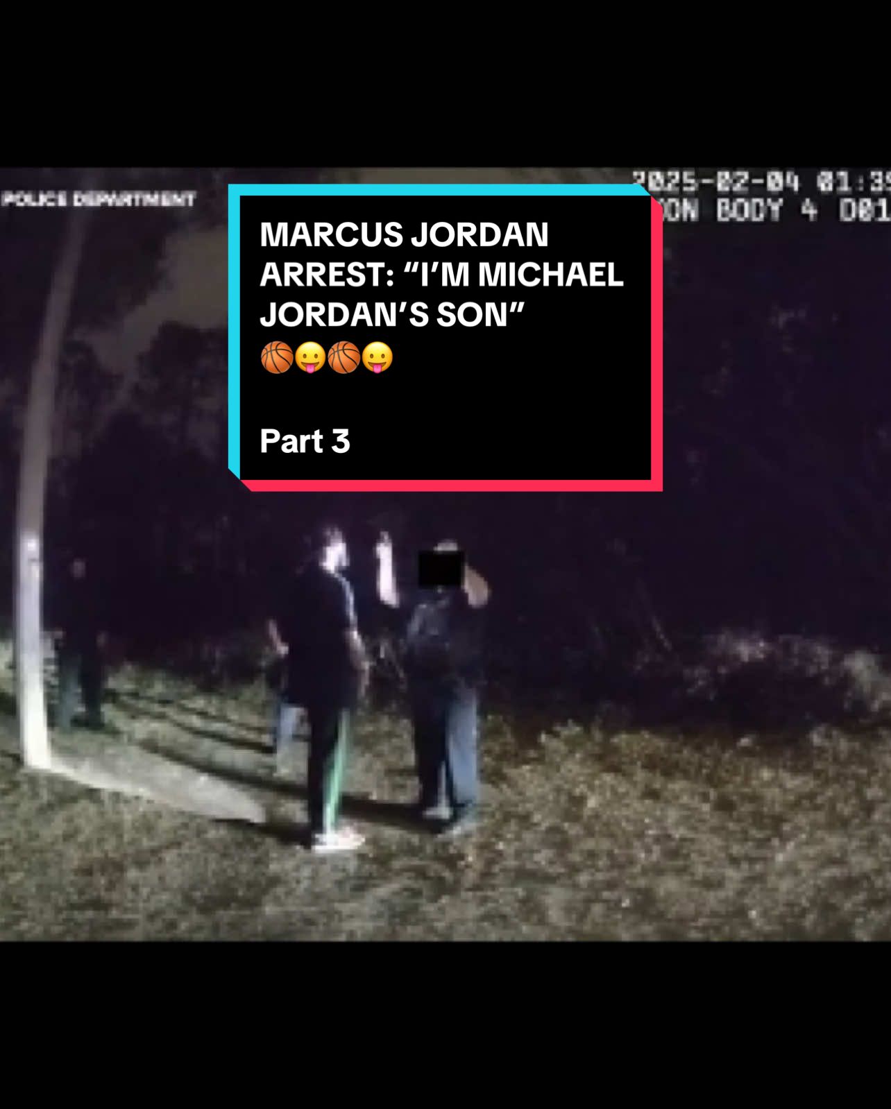 Part 3 Marcus Jordan Police BodyCam Video during arrest in Florida: 
