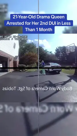 21-Year-Old Drama Queen Arrested for Her 2nd DUI in Less Than 1 Month #cops #copsoftiktok 