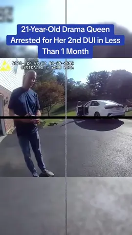 21-Year-Old Drama Queen Arrested for Her 2nd DUI in Less Than 1 Month #cops #copsoftiktok 