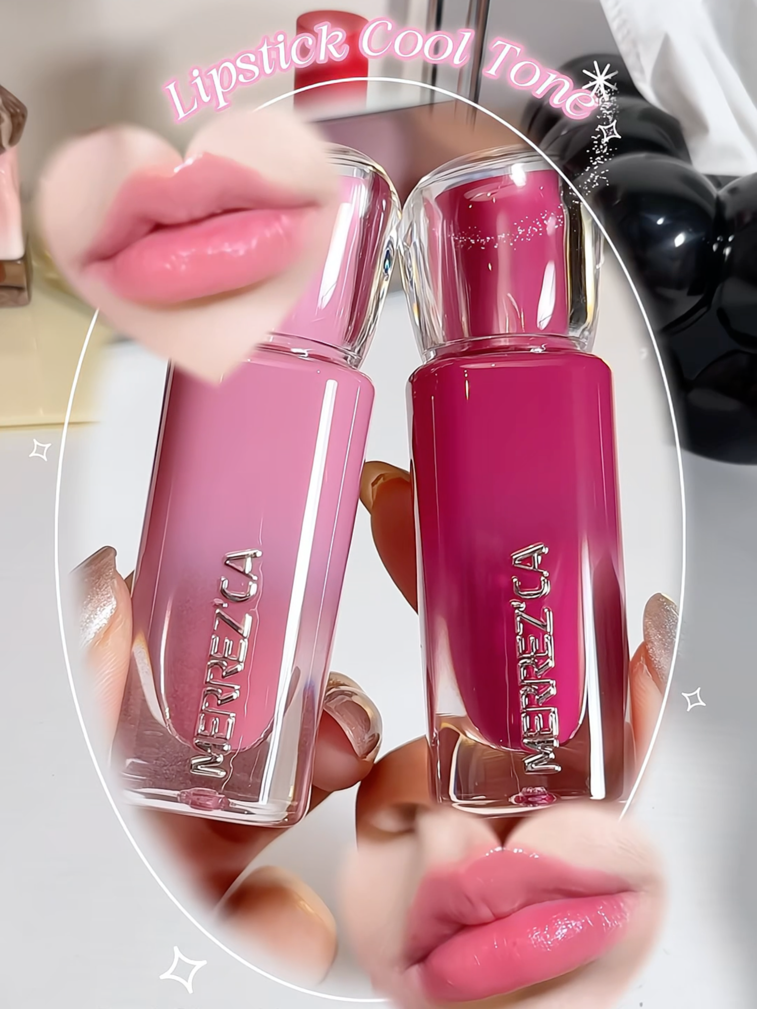 ลิปสำหรับสาว Cool Tone ที่จริงใจ 💗 กับ Real Glow Lip Exclusive Colors เบอร์ 13 Destiny ชมพูลิ้นกระต่าย 🐰 และ เบอร์ 14 Enchanting  ม่วงพลัมอมชมพู 🏹 . #Merrezca #EverydayWithMerrezca #RealGlowLip #RealGlowRealYou #คูลโทน #รีวิวบิวตี้