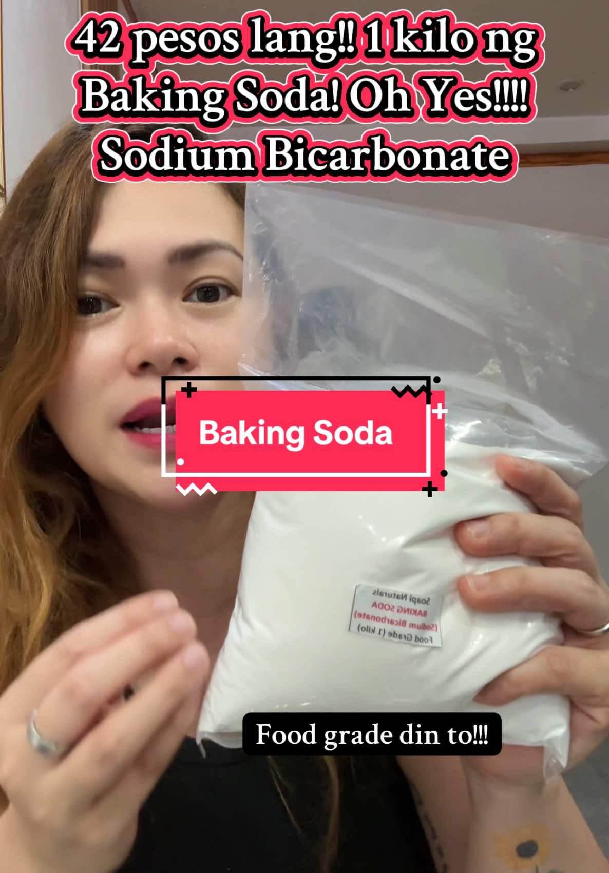 42 pesos lang! 1 kilo baking soda. Food grade! #bakingsoda #sodiumbicarbonate #foodgrade #household #cleaning #personalcare #affordable #tiktokfinds 