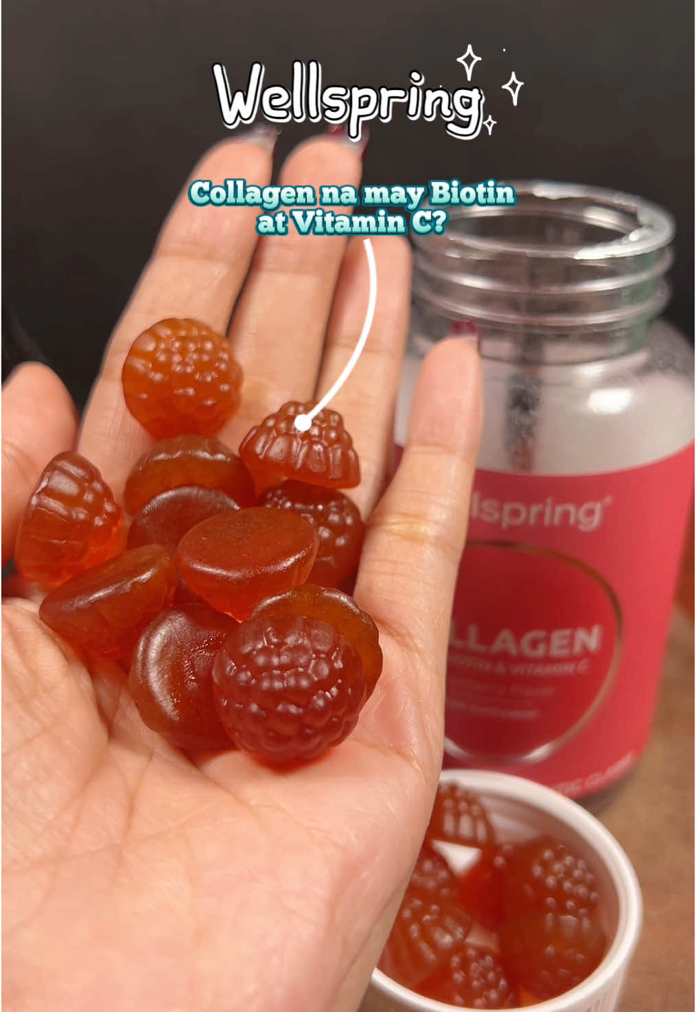 May collagen na, may Biotin plus Vitamin C kana, try this Wellspring Collagen gummies ✨ #collagengummies #collagen #wellspringcollagen #biotingummies 