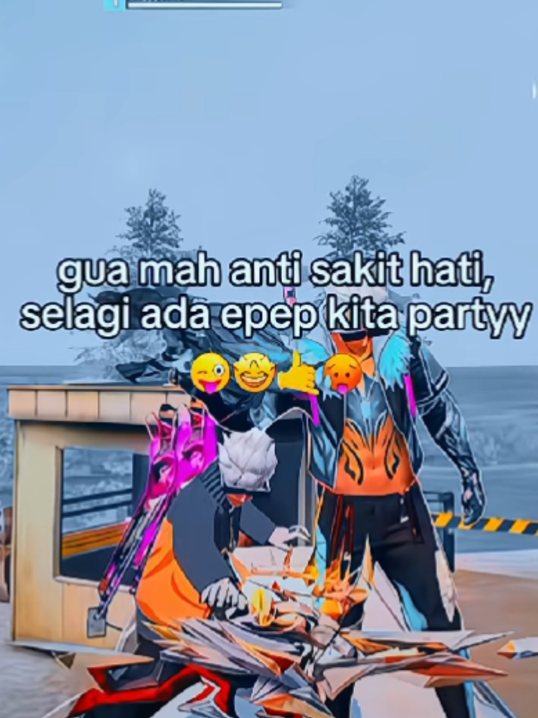 selagi ada epep kita party🤙🤪🆗🆗#kelass#fypsounds#serem#kece#katakata#ffxnarutoshipuden#fyp#kelass#jedagjedug#ff#jj#garena#freefire