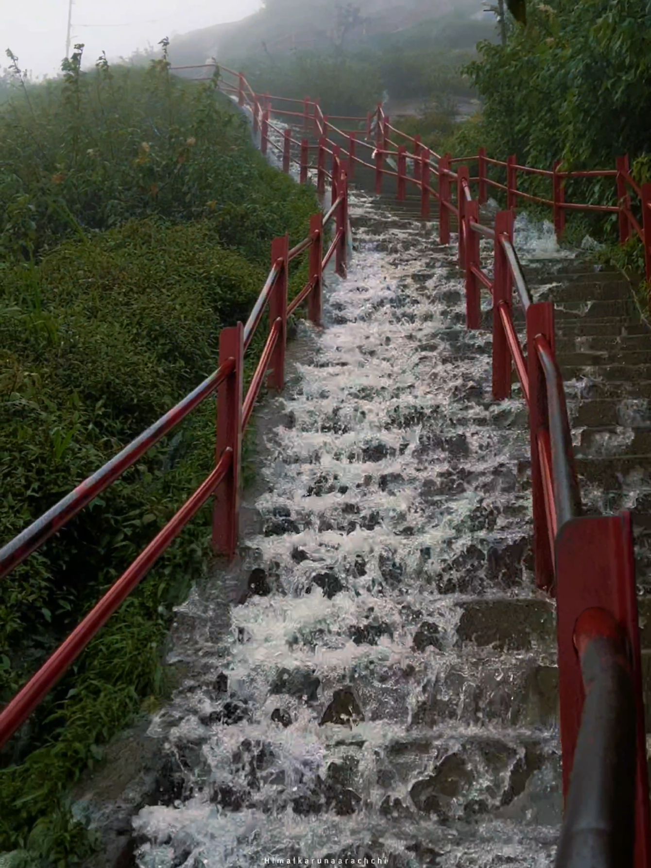 සිරිපා අවාරයේ මහ වැසි.. 💙🍃 #srilanka #bestdestinations #bestplace #naturelover #sripadaya #offseason #adamspeak #amazingplace #moodyvibes #rainydays #solo #traveltiktok 