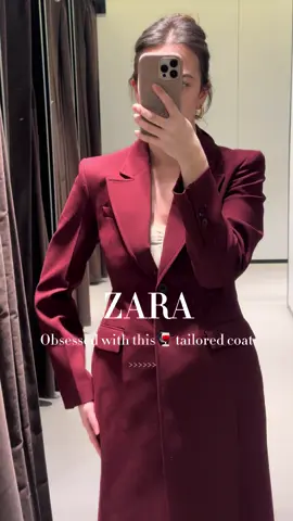 Obsessed with this burgundy tailored coat🍷   COAT-2170/603/606 💵269$cad   📍Copyright Notice: This video, including its music and audiovisual content, is protected by copyright law. Unauthorized use or reproduction of any part of this video may result in legal action. Please contact us for licensing inquiries. Thank you for respecting our creative work. 📍COPYRIGHTO Blog.newpost Illegal downloads, re-edits, and unauthorized uploads are not allowed. @ZARA#fyppppppppppppppppppppppp #fashion #style #news #videoviral #zarahaul #burgundy #zaracoat #longcoat #creatorsearchinsights