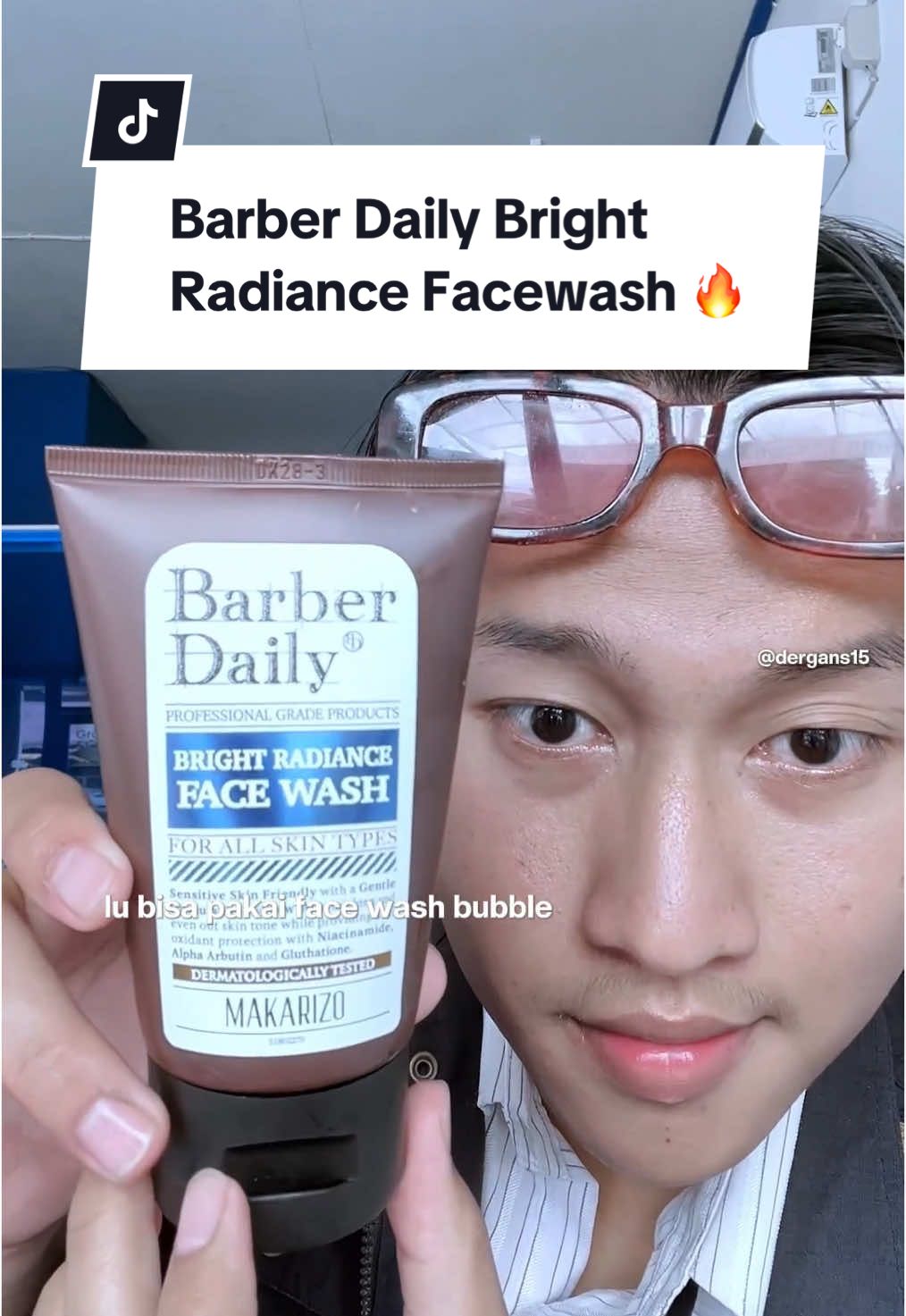 Facewash Gentle untuk membantu mencerahkan ! Barber Daily Bright Radiance 🔥 #barberdaily #facewashgentle #sabunmuka #skincarepria #skincarecowok #belajarskincare 