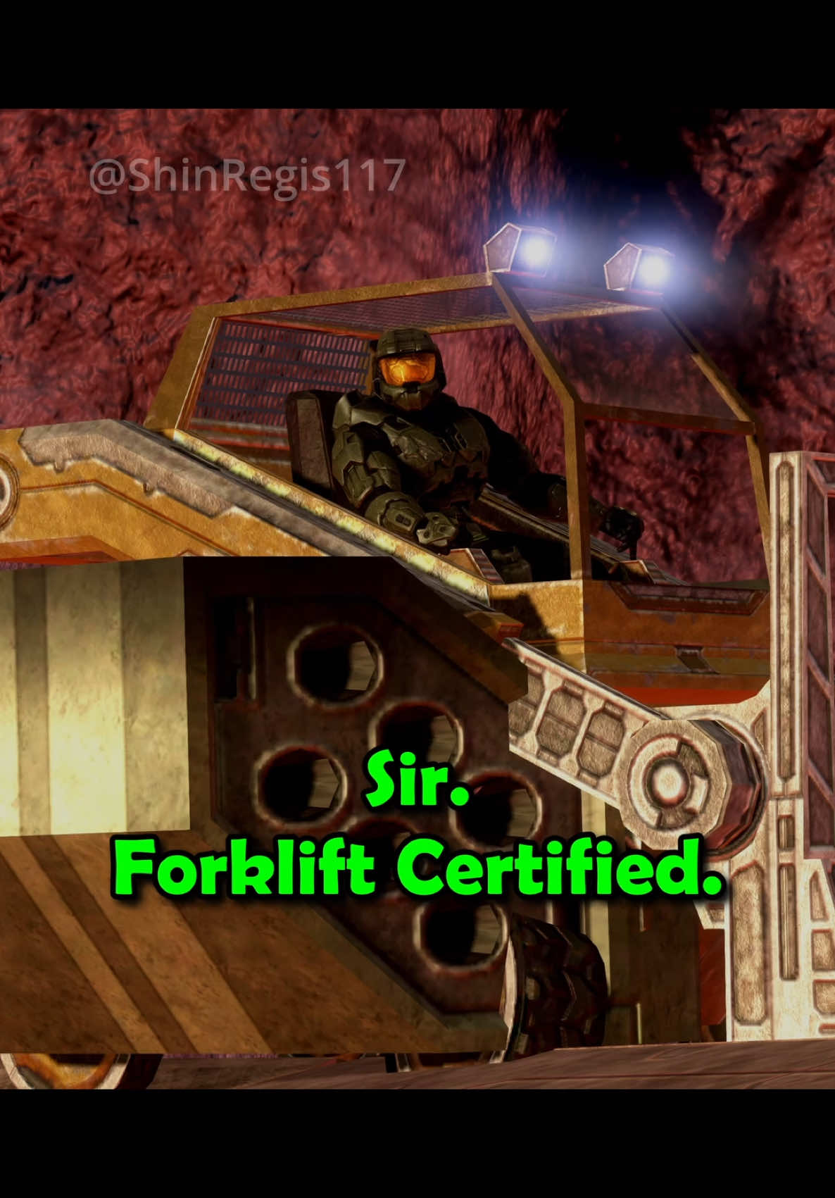 Master Chief, Do You Mind Telling Me What You’re Doing On That Forklift? #Halo #halomemes #haloreach #halo3 #halomcc #masterchief  