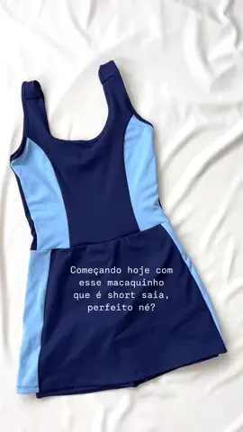 Macaquinho com short saia, em poliamida Premium. Zero transparência. Qualidade garantida. Bora treinar!!! #envolvermoda #academia #treino#saude 