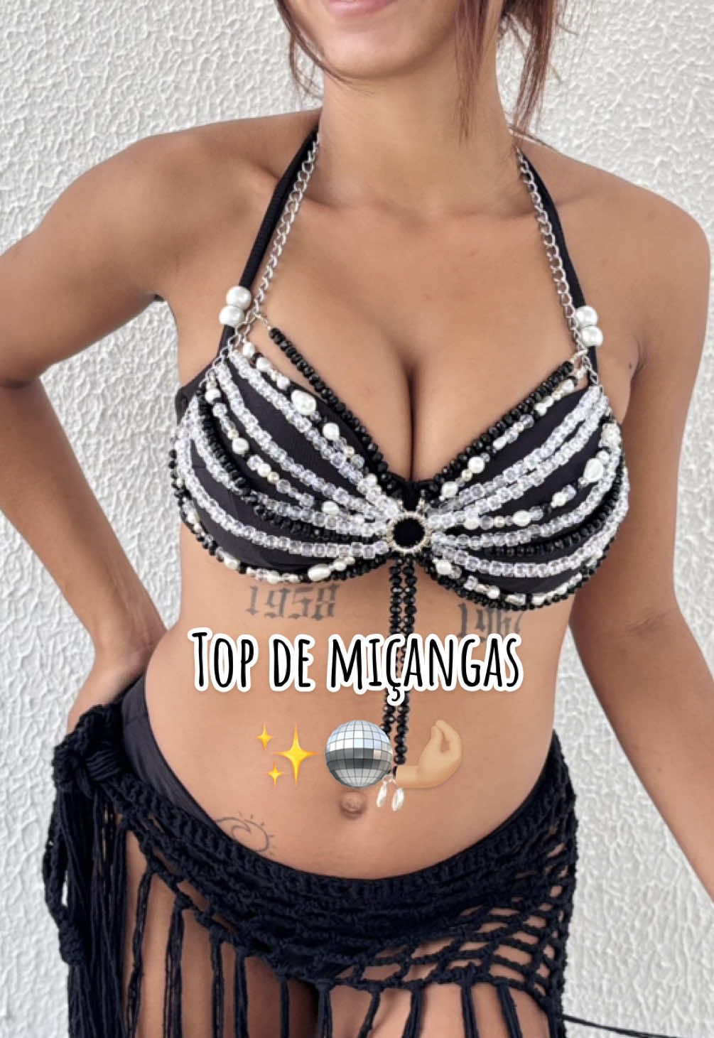 #cropped #micangas #tendencia #carnaval #verao #2025 #bodychains 