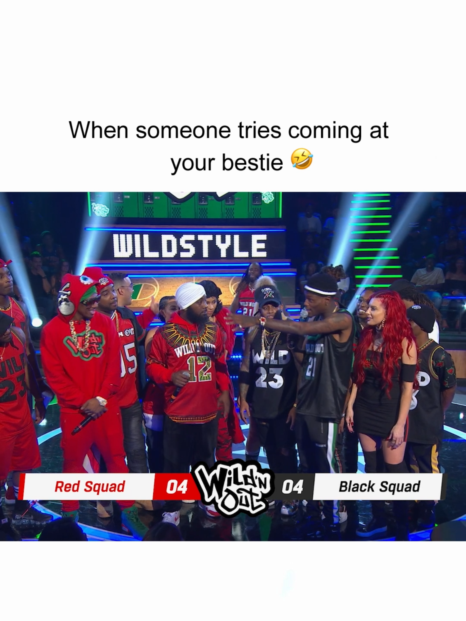 A true bestie right there 👏 #WildNOut #wildstyle #conceited #jacquees #dcyoungfly #funny #relatable #besties #bestie #BestFriends #freinds