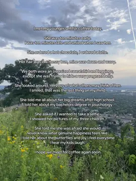 I just want to give her a hug.  🩷 #coffeedate #MomsofTikTok 