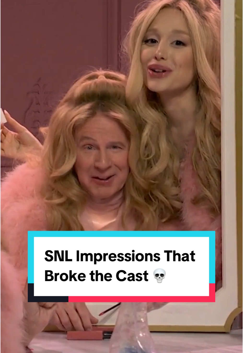 Someone doing any impression on Weekend Update: Colin: 🤣😂💀😂🤣😂💀🤣😂🤣🤣🤣😭😭💀🤣🤪😂 #snl #arianagrande #saturdaynightlive 
