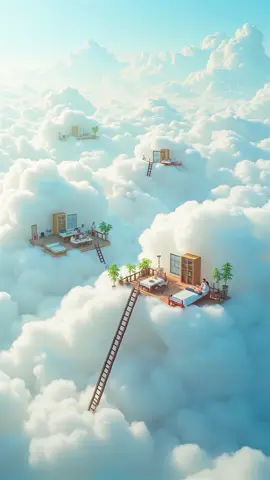 AI-generated video | Part 2: World in the Clouds ☁️ #clouds #sky #nature #ai #magic #aesthetic #romantic #teamwork 