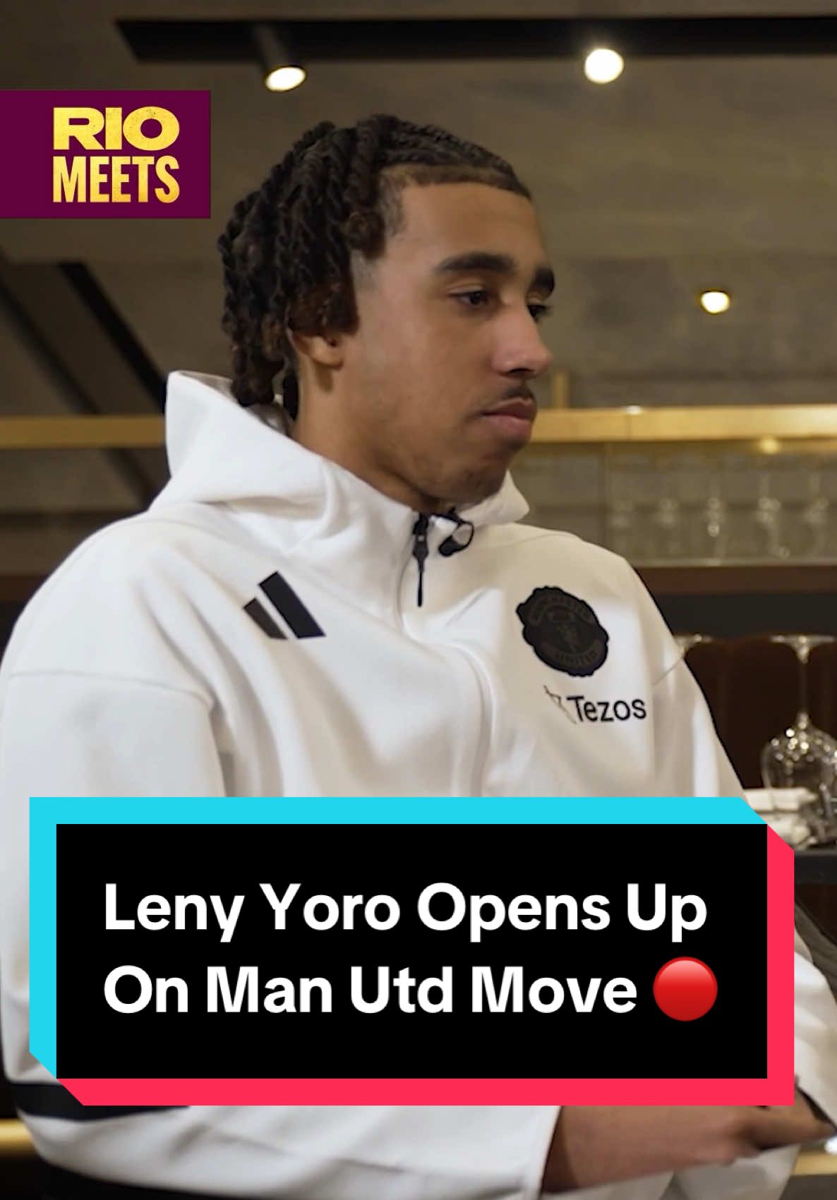 Leny Yoro opens up to Rio Ferdinand about his move to Man Utd, describing why the offer was too good to refuse! ✅  Presented by @Qatar Airways #QatarAirways  🎥 Click the link in bio to catch the FULL exclusive interview with @rioferdy5 and Leny Yoro! 🎧  ⚽ Defending vs Mbappe 📈 Reaching potential  🔴 Teammates Fashion 🤝 Settling at Man Utd  @Rio Ferdinand is joined by Manchester United’s young defender Leny Yoro to discuss the art of defending, the challenging start he faced at the club and how the arrival of Ruben Amorim has impacted the way he’s adapted to life at Old Trafford   Yoro reveals what it was like finishing at school to go and face Kylian Mbappe, how he deals with the pressure of people suggesting he can reach Virgil Van Dijk’s level and discusses the best and worst fashion amongst his team mates   There’s a special shout out for Kobbie Mainoo who helped him settle at the club and Rio discusses the call he shared with Yoro when he helped persuade him to join Man Utd before he suffered an injury in pre-season  CC: @Manchester United  @Premier League    #rioferdinand #ferdinand #football #Soccer #riomeets #manutd #manunited #manchesterunited #mufc #yoro #lenyyoro 