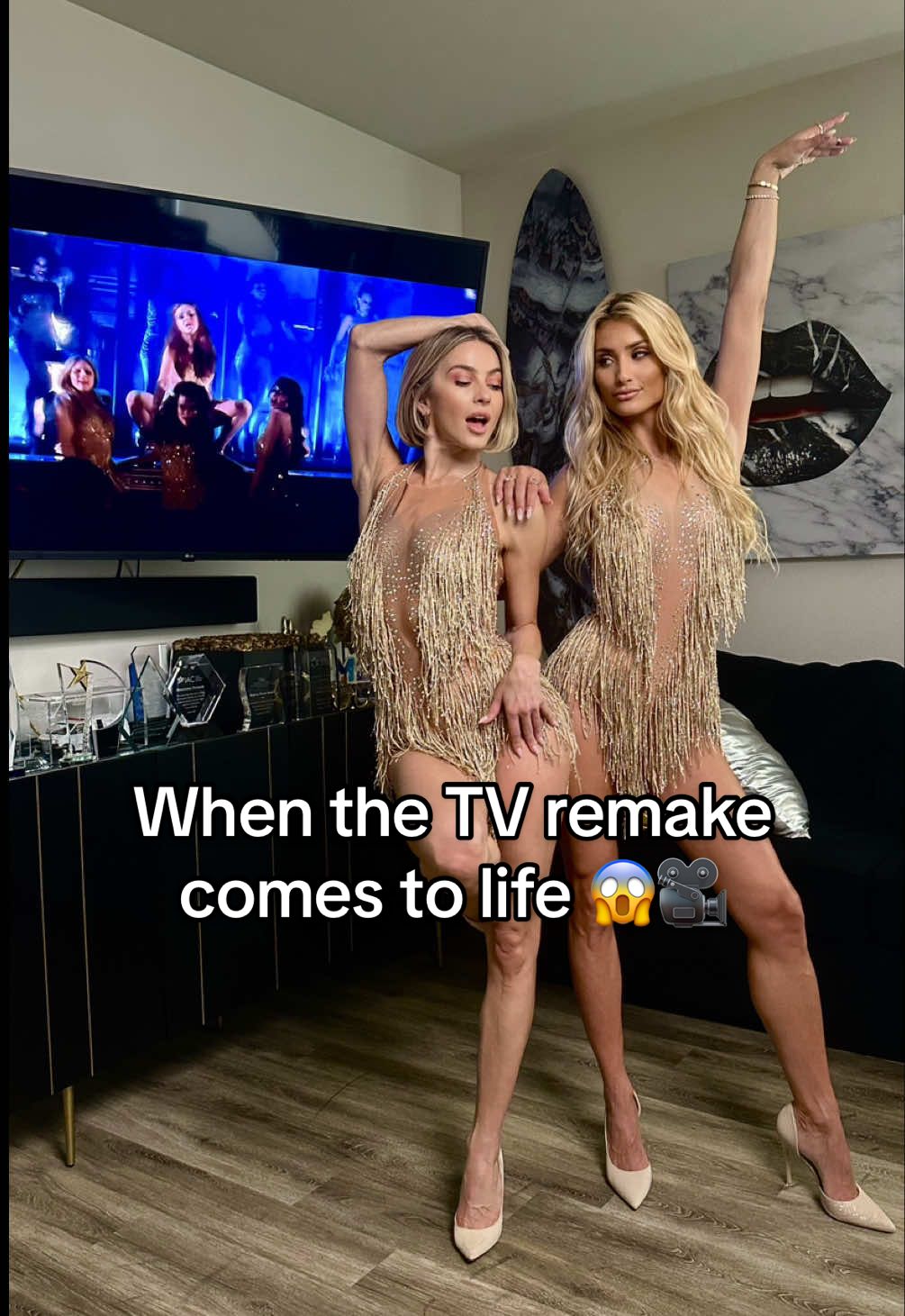 When the TV remake comes to  life 😱👯‍♀️ with the QUEEN @juleshough - miss Georgia from Burlesque herself!!!!  #burlesque #dance #tv #cover #remake