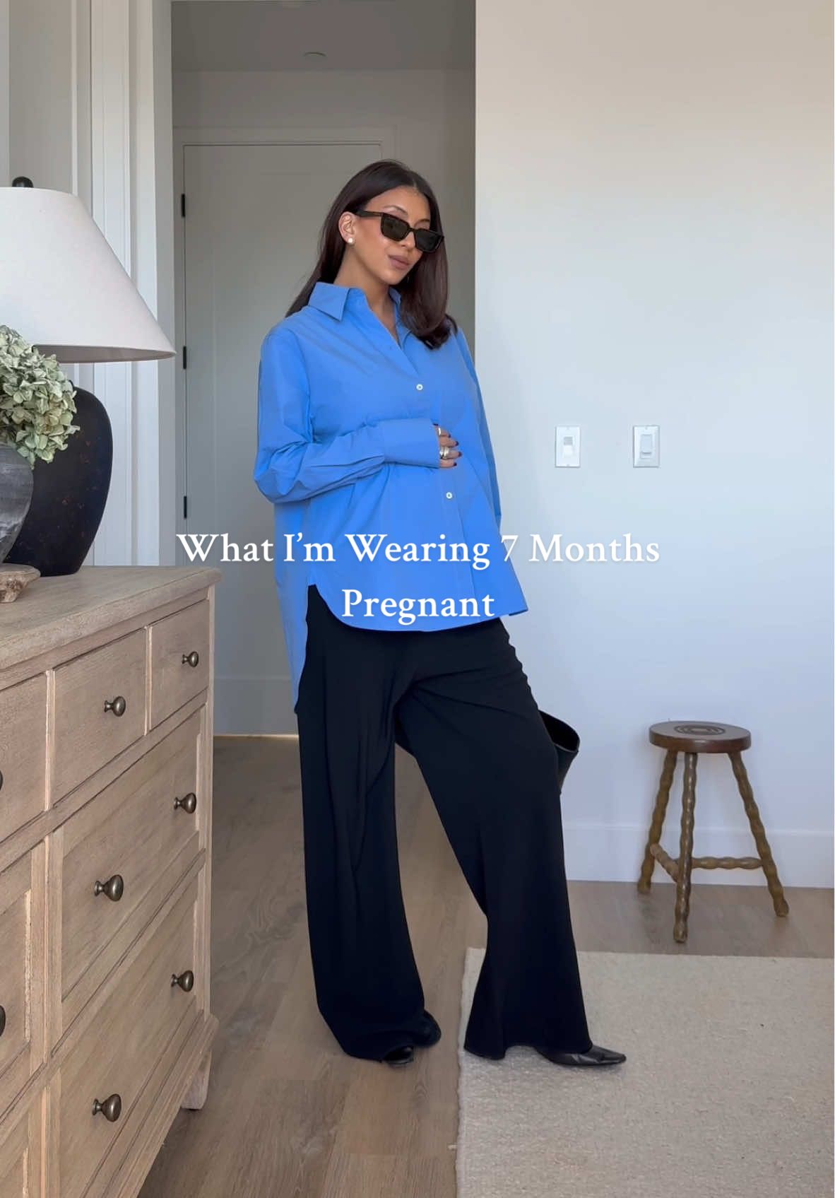 Oversized button ups are my new bestie #styleinspo #styletips #pregnancystyle #pregnanttiktok #pregnant #outfitideas 