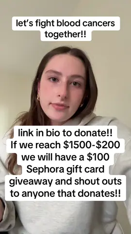 thank you guys let’s fight this together!!! Link in bio to donate #fyp #blowthisup #makemefamous #grwm #bloodcancer #fundraiser 