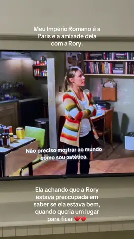 Socorro o tanto que eu me identifico com ela.                       #foryoupagе #gilmoregirls #parisgelle #rorygilmore