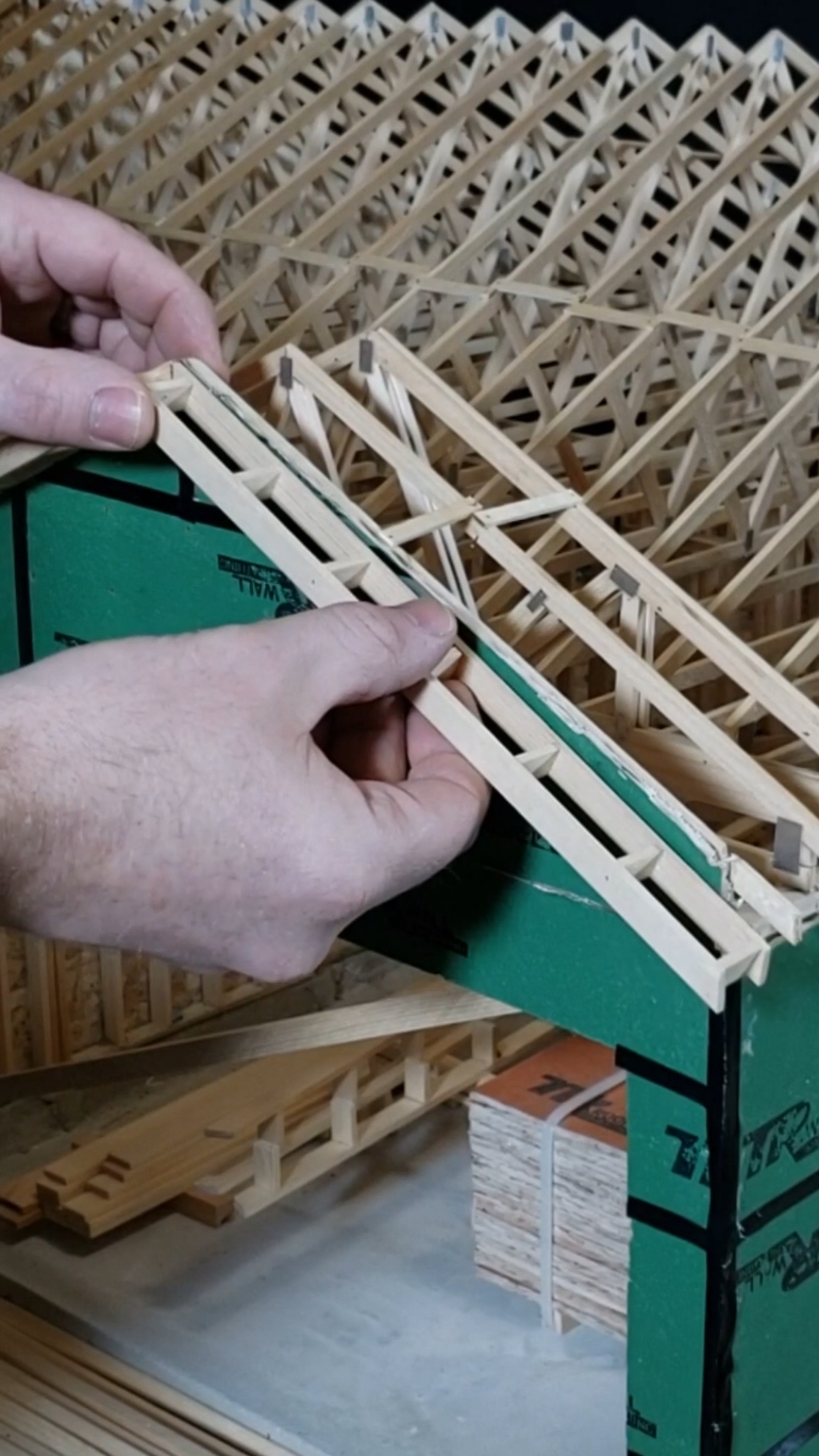 building some overhangs #realistic #framing #mini 