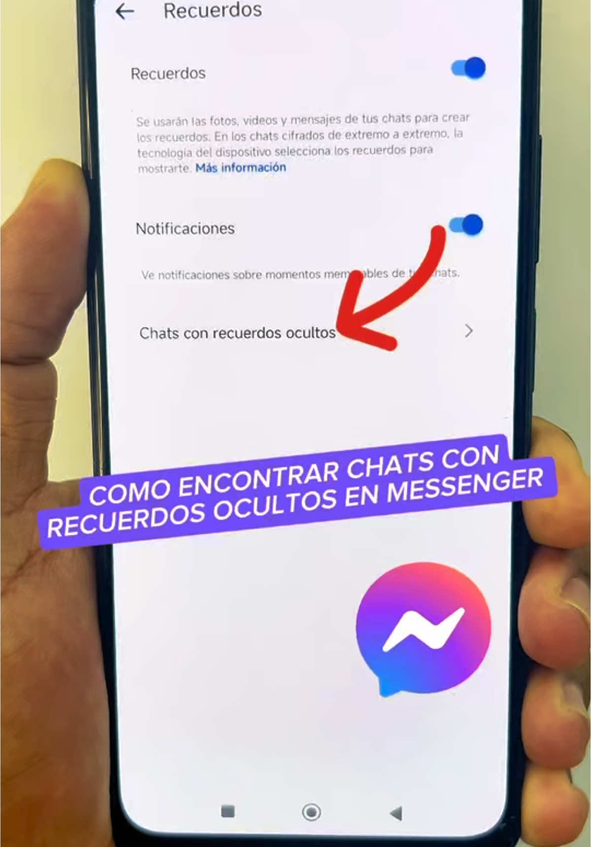 Cómo encontrar los chats con recuerdos ocultos en Messenger 