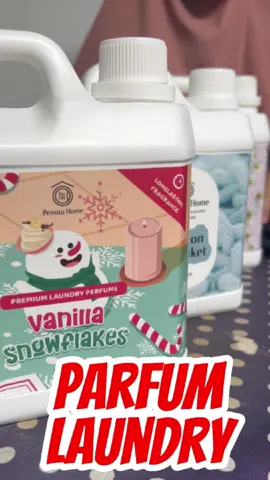 Wangi sejuk dan lembut yang tahan lama dengan Parfum Laundry dari Penatu Home! Siap temani pakaianmu tetap harum sepanjang hari. Cobain sekarang!  #LaundryWangi #VanillaSnowflakes #cottonblanket #lilyofthevalley #LaundryParfum #ParfumLaundry #WangiTahanLama #penatuhome